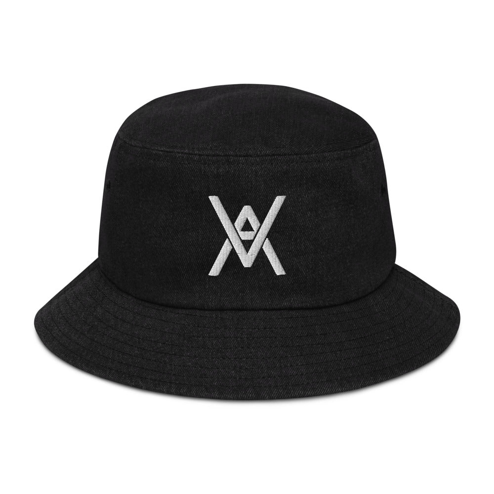 VA Embroidered Monogram Denim bucket hat – Void Asylum°