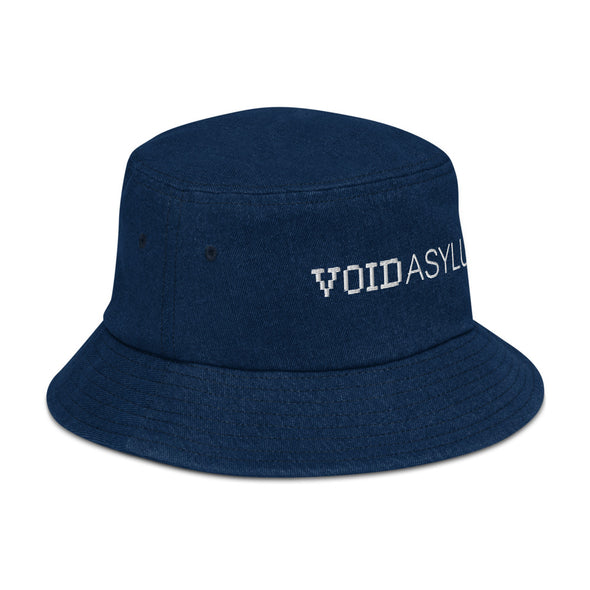 Void Asylum° Embroidered Denim bucket hat